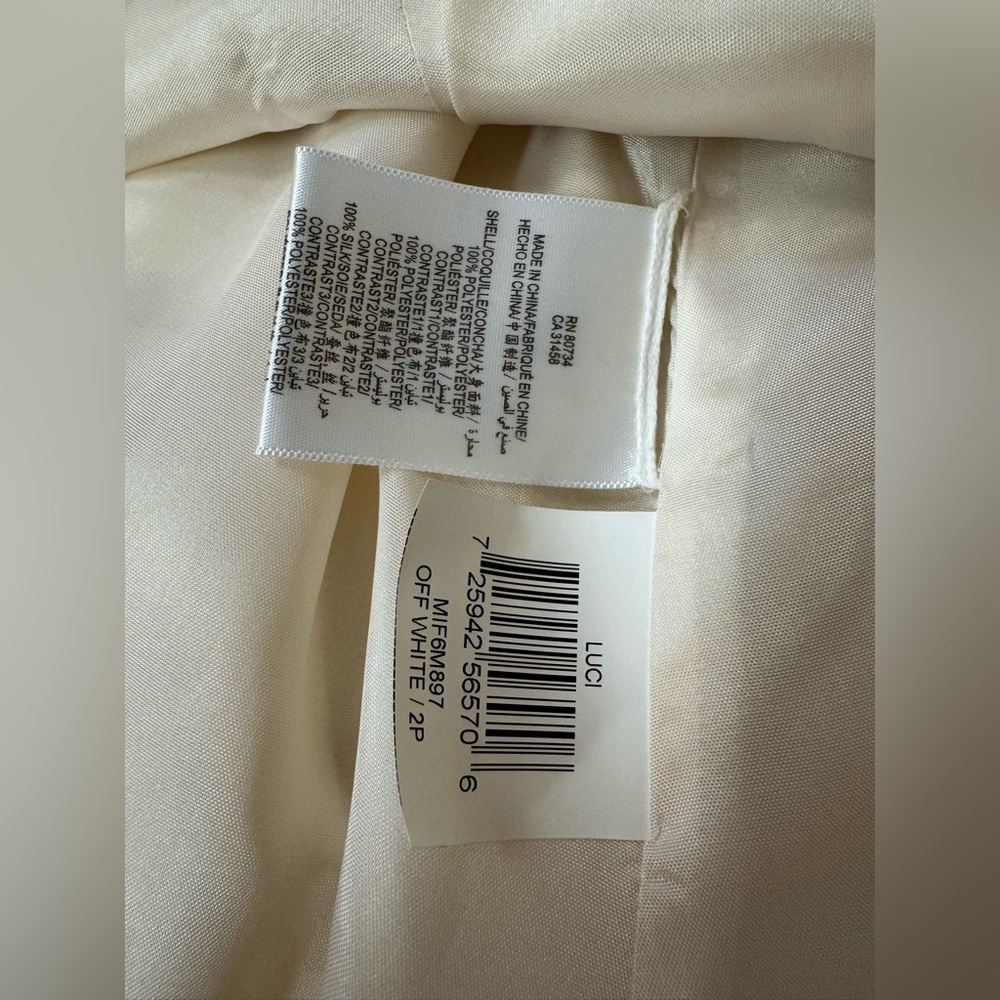 🎀 BCBG MaxAzria Petites “Luci”💕Strapless Cream Mini Prom Formal 2P NWT - Picture 11 of 15